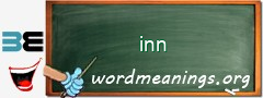 WordMeaning blackboard for inn